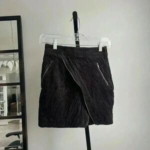 Black velvet skirt urban outfitters NWOT XS